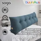 SOGA 180cm Dark Grey Triangular Wedge Bed Pillow Headboard Tatami Cushion