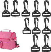 [Generic] Swivel Snap Hook Clips for Purse - Lobster Claw Clasp Keychain Clip - 10x Swivel Rotary Snap Hook Buckle for Purse Bag Straps Push Gate Snap Hook Shoulder Strap Bag