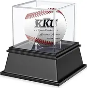 KKU Baseball Display Case, Baseball Holder for Ball Display Cube Box, UV Protected Acrylic Baseball Storage Official Size Box, Memorabilia Display Case for Baseball