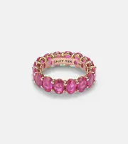 [Shay Jewelry] Shay Jewelry 18kt gold eternity ring with rubies P red