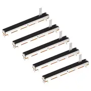 5Pcs Straight Single Linear Slide Potentiometer B10K 75mm(L) 60mm Travel
