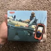 LUCKY Portable Sonar Fish Finder Attractive Lamp 45M Depth Detector Echo Sounder