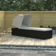 Garden Daybed With Canopy Stylish Chaise Lounge Deluxe Sun Bed Lounger Furniture