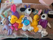 Lot Vintage Plush Snoopy & Woodstock Peanuts Whitmans Stuffed Animals M