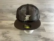 Fear of God New Era 59Fifty Fitted Brown Baseball Hat 7 1/2 Mesh Essentials