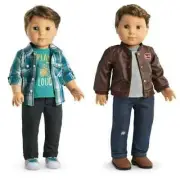 American Girl 18" LOGAN EVERETT FIRST BOY DOLL New +PERFORMANCE OUTFIT FAST SHIP