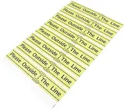 BESPORTBLE Throwing Line Wall Sticker Throw Line Marker Stickers Scoreboard Case Game Floor Marker Line Floor Sticker Point Board Light Throwing Line Sticker PVC