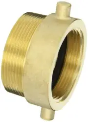 Dixon Valve HA2530T Brass Fire Equipment, Hydrant Adapter with Pin Lug, 2-1/2...
