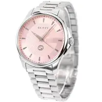 在飛比找Yahoo!奇摩拍賣優惠-GUCCI  古馳 YA126368 手錶 40mm 粉紅色