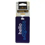 Milleni Travel Luggage Tag Flexible Loop Strap for Travel- Hello