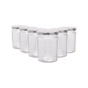 Argon Tableware Glass Jam Jars - 450ml - Pack of 6