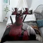 Linen Deadpool Doona/Duvet/Quilt Cover Set Single/Double/Queen/King Bed