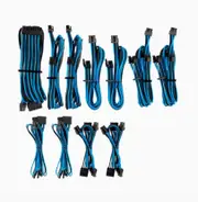 Corsair Type 4 Individually Sleeved DC Cable Pro Kit for Corsair PSU Blue/Black