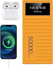 Portable Charger Bank - 50000mAh Bank Energy Bank, 66W Quick Charge | Multifunctional Power Supply with LED Display, Compact and Efficient for Travel, Camping, Hiking Devices