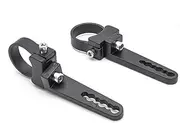 KMFCDAE Tube Clamp Mounting Bracket, Roll Bar Clamps for 1.5 Inch Tube Roll Cage Bull Bar Roof Rack LED Light Bar Mount (Adjustable, 1 Pair)