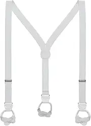 [Suspender Store] Mens Y-Back Button Suspenders - 1-Inch Wide