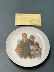NORMAN ROCKWELL COLLECTORS PLATE WITH CERTIFICATION OF AUTHENTICITY