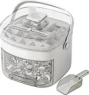 Ice Tray with Lid - Maker Bin for Chilling Cube,Large Capacity Non Stick Ice Making Supplies for Party Daily Life Kitchen Camping Gathering