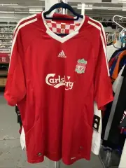 LIVERPOOL FOOTBALL CLUB RED HOME SHIRT ADIDAS CARLSBERG 3XL