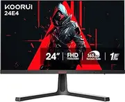 KOORUI 27 inch Gaming Monitor, Full HD 1080p 165hz 144hz 1ms IPS Monitor for Gaming, Adaptive-sync Vertical HDMI USB C Computer Monitor Compatible for PC, TV, Xbox, PS