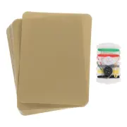 16Pcs Iron on Patches with Sewing Kit 4.9"x3.7" Patches for Clothes Khaki