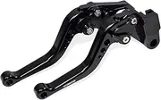 MTCRIGHTER Short Brake Lever Clutch Lever compatible with Suzuki GSX-R 125 150 2020-2024, CNC Aluminum Alloy Made (Black)