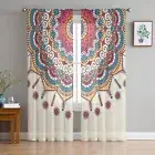 Chiffon Pattern Drapes Tulle Curtains Sheer for Living Room Window Curtain