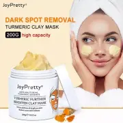 Turmeric Clay Mask Exfoliating Brightening Mud Face Mask Turmeric Mud Mask 200g