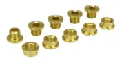 Aluminum alloy BMX bicycle chainring bolts - set of 5 - LIGHT GOLD