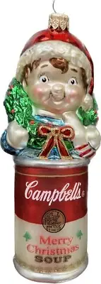 VTG POLONAISE CAMPBELL SOUP KID ‘98 AP 975 KURT S. ADLER￼ CHRISTMAS ORNAMENT EUC