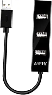 OSALADI 1pc 4 USB Hub Computer USB Port Hub 4 Ports Hub USB 2. 0 USB Adapters 4 Port USB Adapter Mini Hub USB Computer Cable Adapter USB 2.0 Hub High Speed Environmental Protection PVC