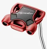 NEW! TaylorMade 2024 Spider Red 35" Double-Bend Mallet Putter W/ HC