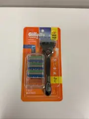 Gillette Fusion 5 ProGlide Shaving Bundle 1 Razor Handle 4 Cartridges