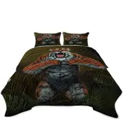 Cool Animal Art Tigerilla Gorilla vs Tiger Coverlet