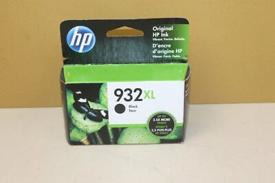 HP 932XL BLACK Genuine OEM Ink Cartridge Exp1/2022 NEW SEALED (Wall2)