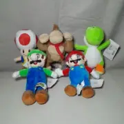 5x Official Super Mario Plush Toys Collection Bundle 2022 Nintendo With Tags