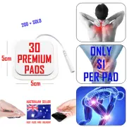 Dr TENS compatible ELECTRODE TENS EMS PADS 5cm x 5cm x 30 @ ONLY $1 PER PAD