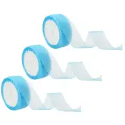 3Pcs 10Yard Sheer Organza Ribbon Decoration Gift Bow Craft Light Blue