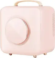 Beauty Fridge for Skin Care, 9 Literportable Constant Temperature Beauty Fridge for Makeup and Skincare with Heat and Cool Capacity, Led Lights, for Women Girls Bedroom (Pink)