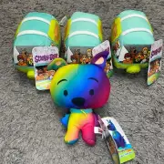 Scooby-Doo 8” Chibi Scooby + Mystery Machine (3) Stuffed Plush Dog/Van Toy Gift