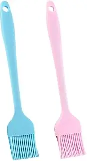 BESPORTBLE Heatproof Silicone Oil Brush Set 2pcs 26cm BBQ Brush for Sauce Application Grilling