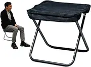 Xatteua Outdoor Folding Stool,Foldable Fishing Stool | Portable Camp Stool, Lightweight Foldable Stool for Outdoor Hiking Backpacking Fishing Picnic