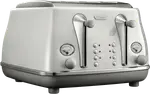 DeLonghi Icona Capitals 4 Slice Toaster Sydney White