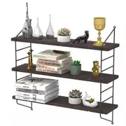 3 Tier Large 60cm Display Wall Shelf Industrial Height Adjustable Shelving Rack