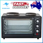 NEW Portable Oven Electric Rotisserie Benchtop Toaster Grill Hotplates 34L Oven