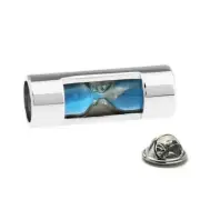 Hourglass Pin Blue Sand Working Time Keeper Lapel Pin Sand Timer Hour Glass