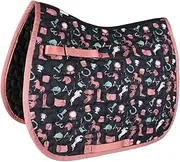 Little Rider Pony Passion Horse Saddlepad (UK Size: Small Pony) (Blush/Navy)