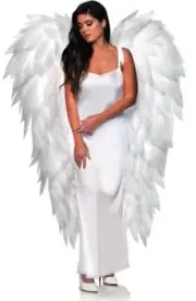 Full-Length Featherless Angel Wings