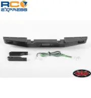 RC 4WD Front Winch Bumper W/LED Lights for TRX-4 79 Bronco Black RC4VVV-C0606