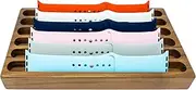 ATP MODERN Watch Band Display Organizer – Wooden Strap Holder Stand - Compatible with All Apple iWatch Bands 38mm, 42mm and 44mm, 6, Leather Metal